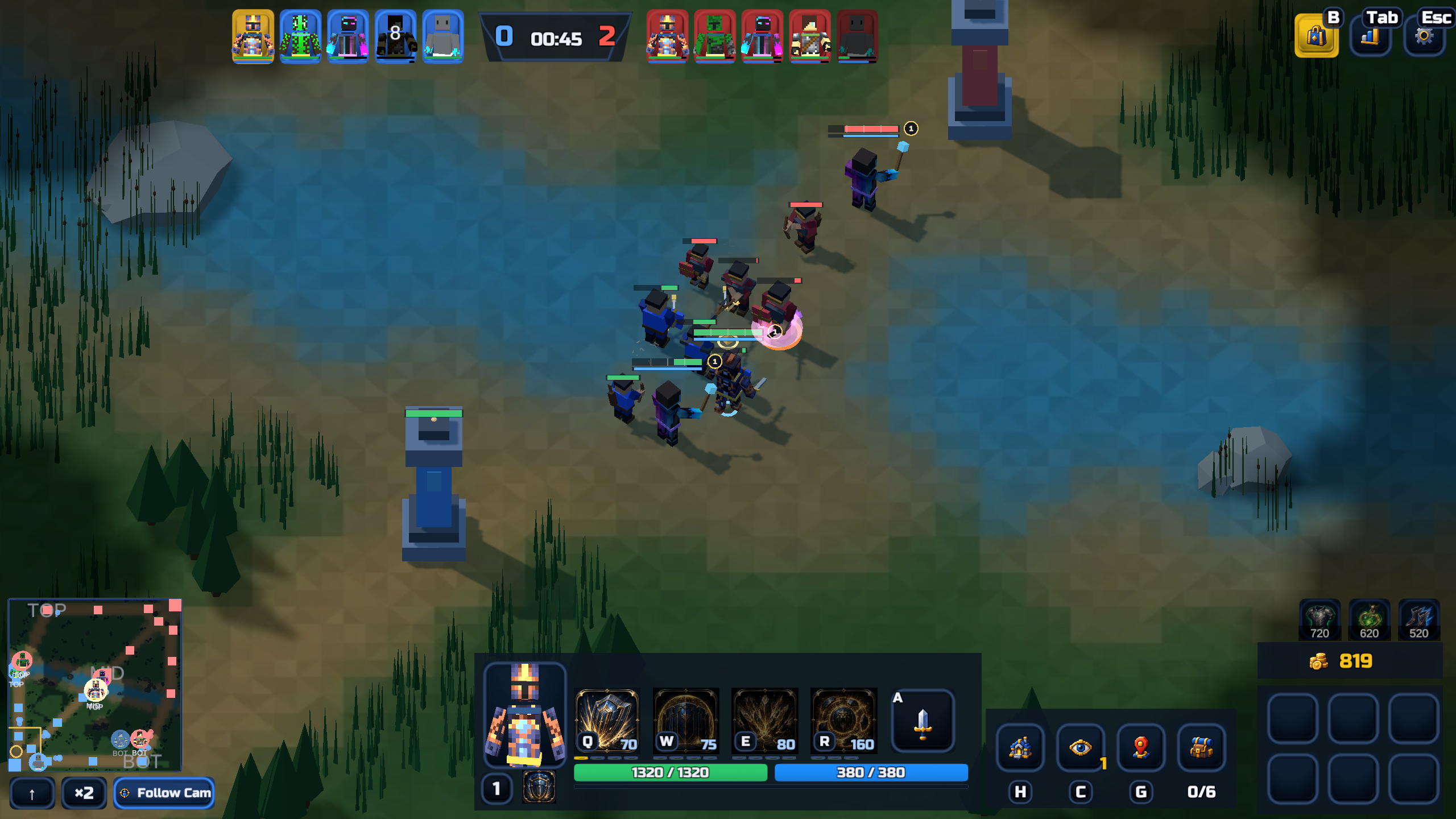 An in-game view of the Riftward arena