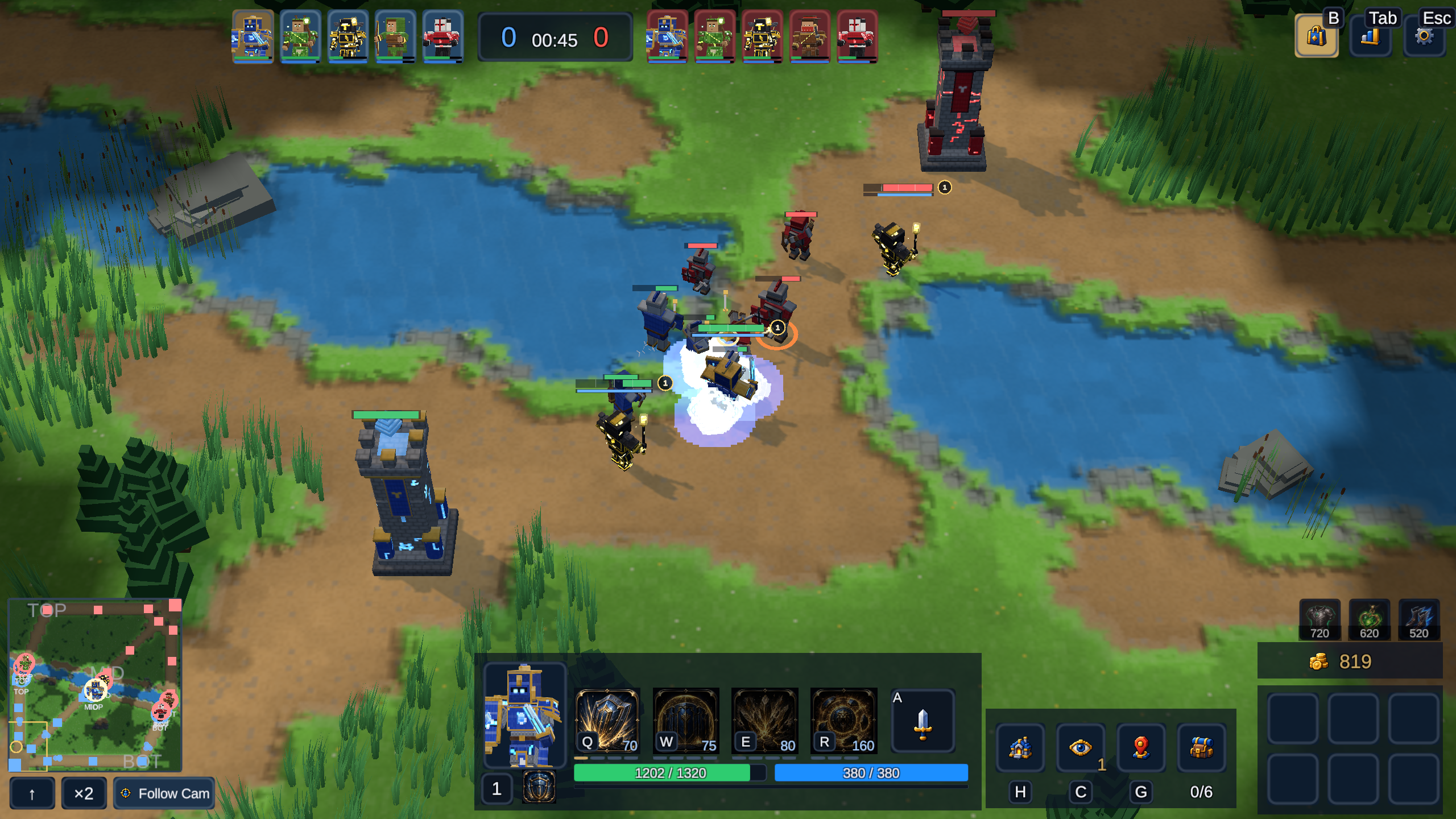 An in-game view of the Riftward arena