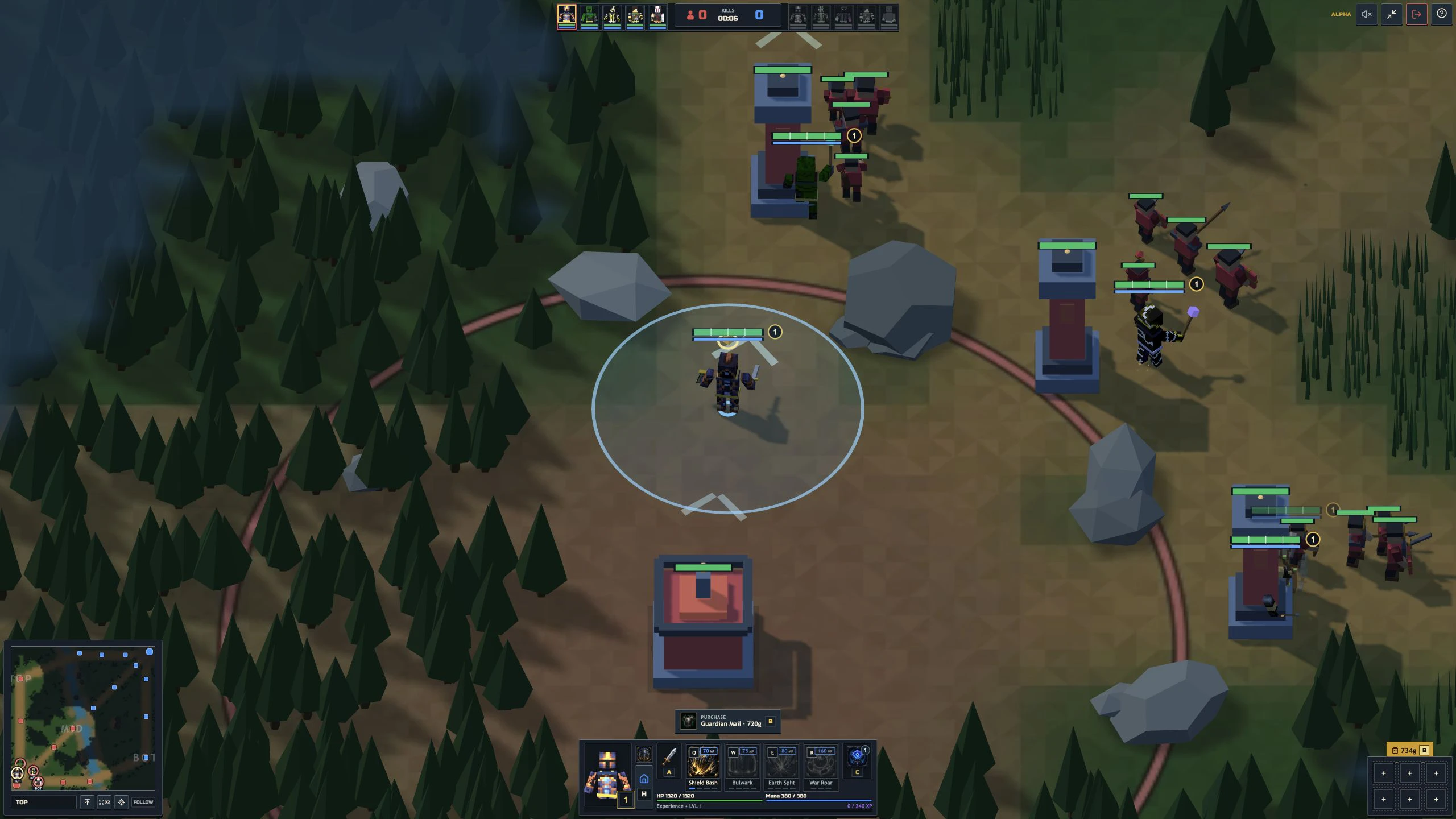 An in-game view of the Riftward arena
