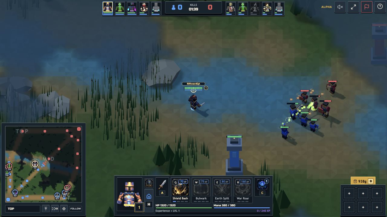 An in-game view of the Riftward arena